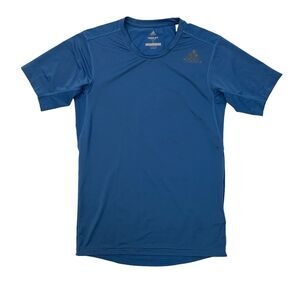 Adidas Freelift T Shirt Mens S Small Evening Blue Fitted Stretch Climacool Tee